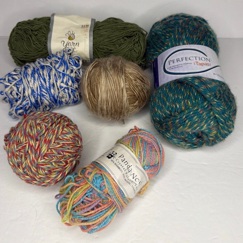 Mixed Lot 13 Oz Merino Wool Varigated Yarn Craft Crochet Knitting DIY Gift